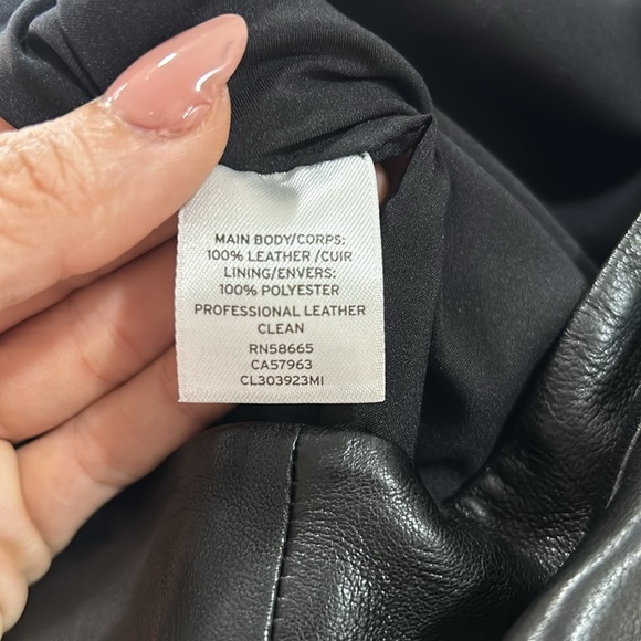 Classiques Entier black leather skirt - Picture 4 of 5